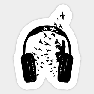 Headphone Gramophone Sticker